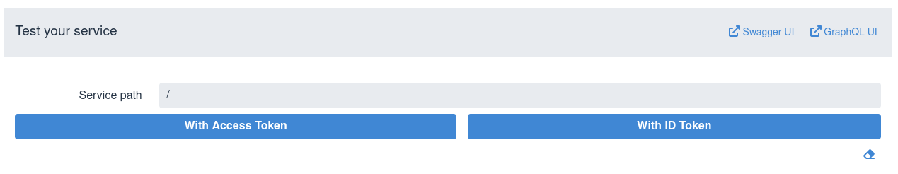 dev ui keycloak test service swaggerui graphql